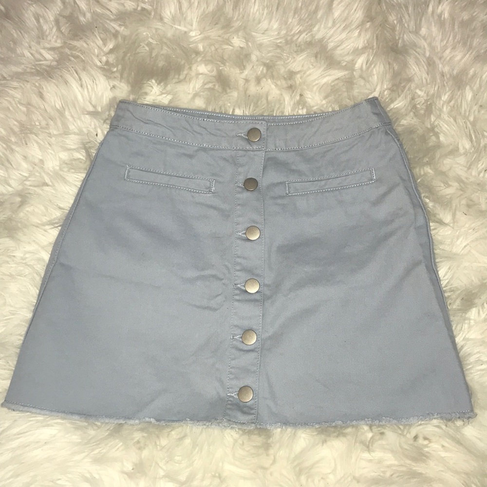 Blue mini skirt
